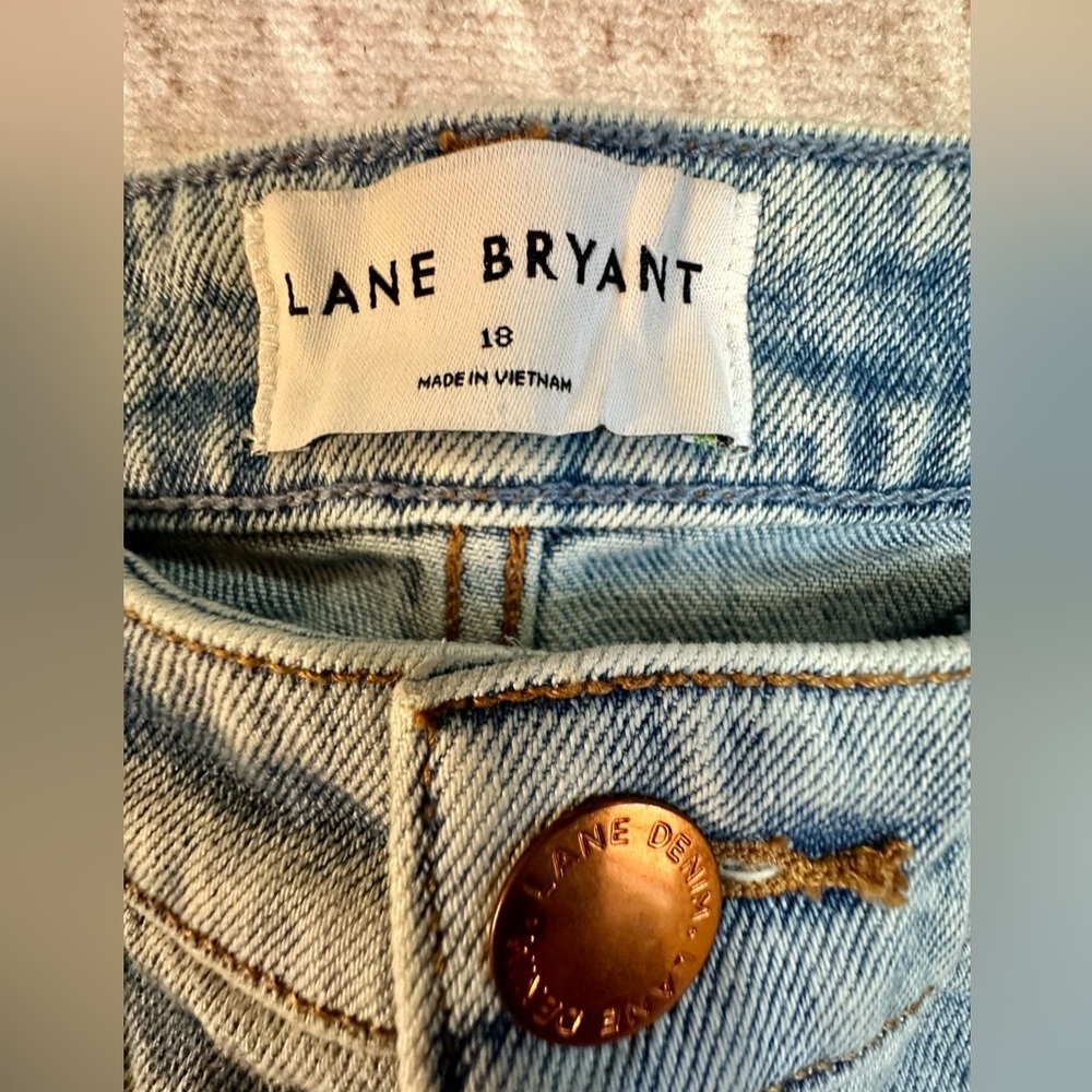 Lane Bryant Ankle Jeans Crop Raw Hem plus Size 18 women’s casual Stretch - Picture 4 of 9
